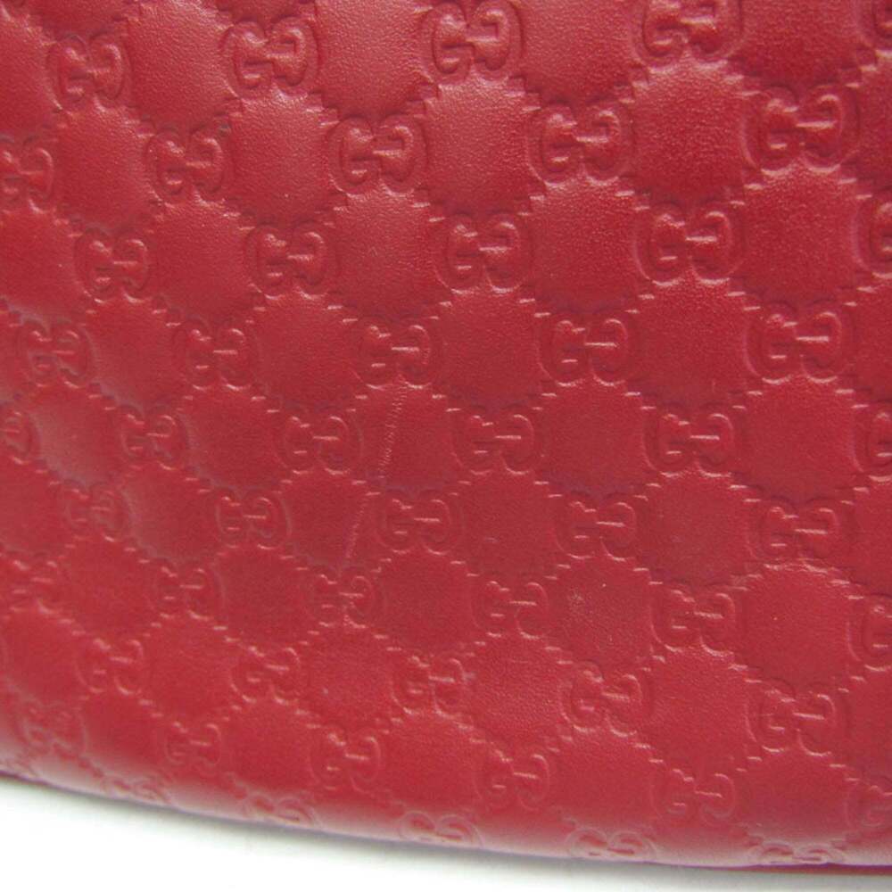 GUCCI Red Leather Shoulder Bag - Picture 8 of 16